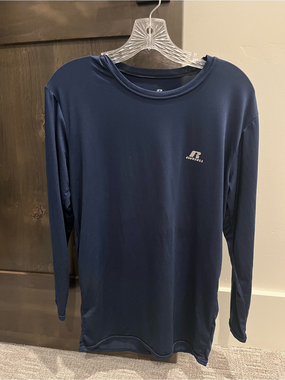 Russell Athletic Men's Long-Sleeve Performance Tee - Navy Blue